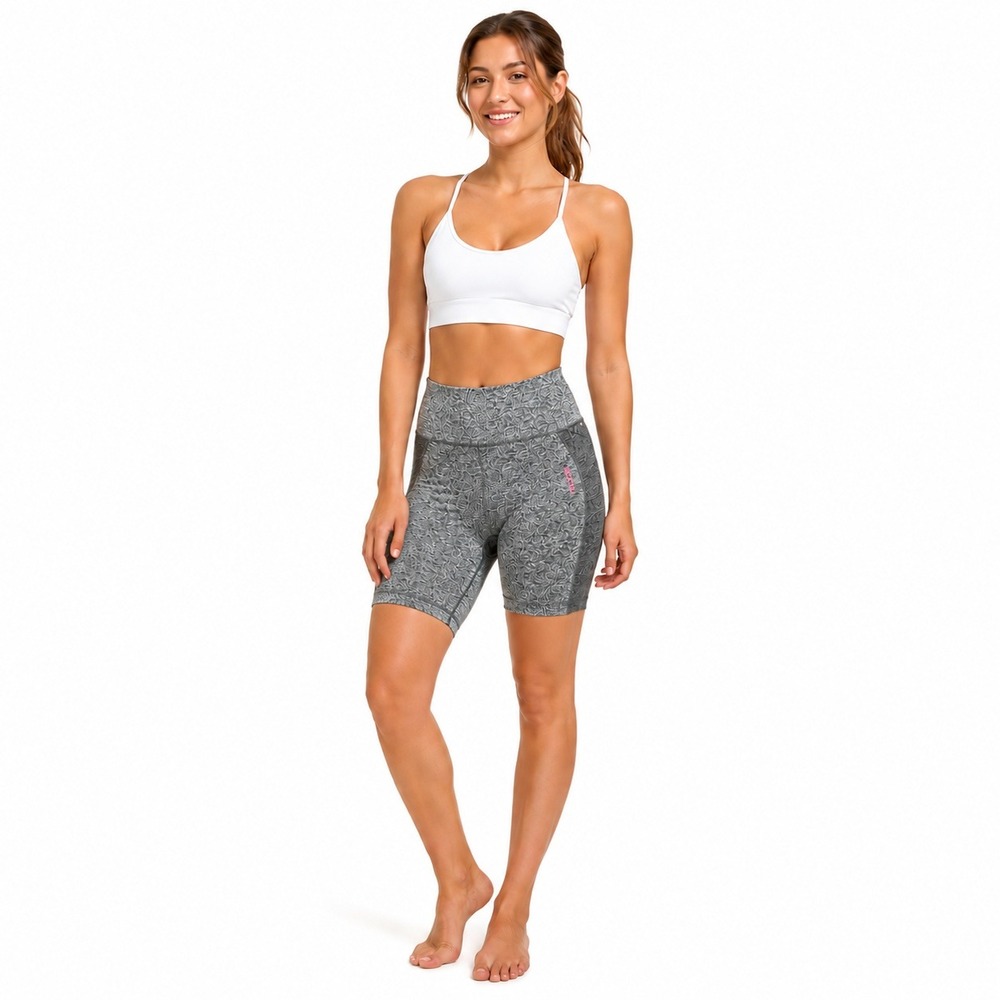 Gymshark Flex Cycling Shorts Womens Medium Grey Marl Seamless GLSH4250